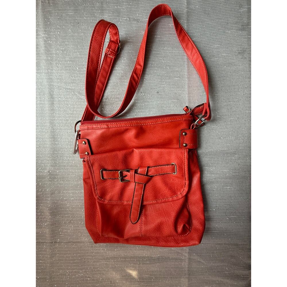 UNBRANDED ORANGE CROSS BODY BAG - Picture 1 of 6